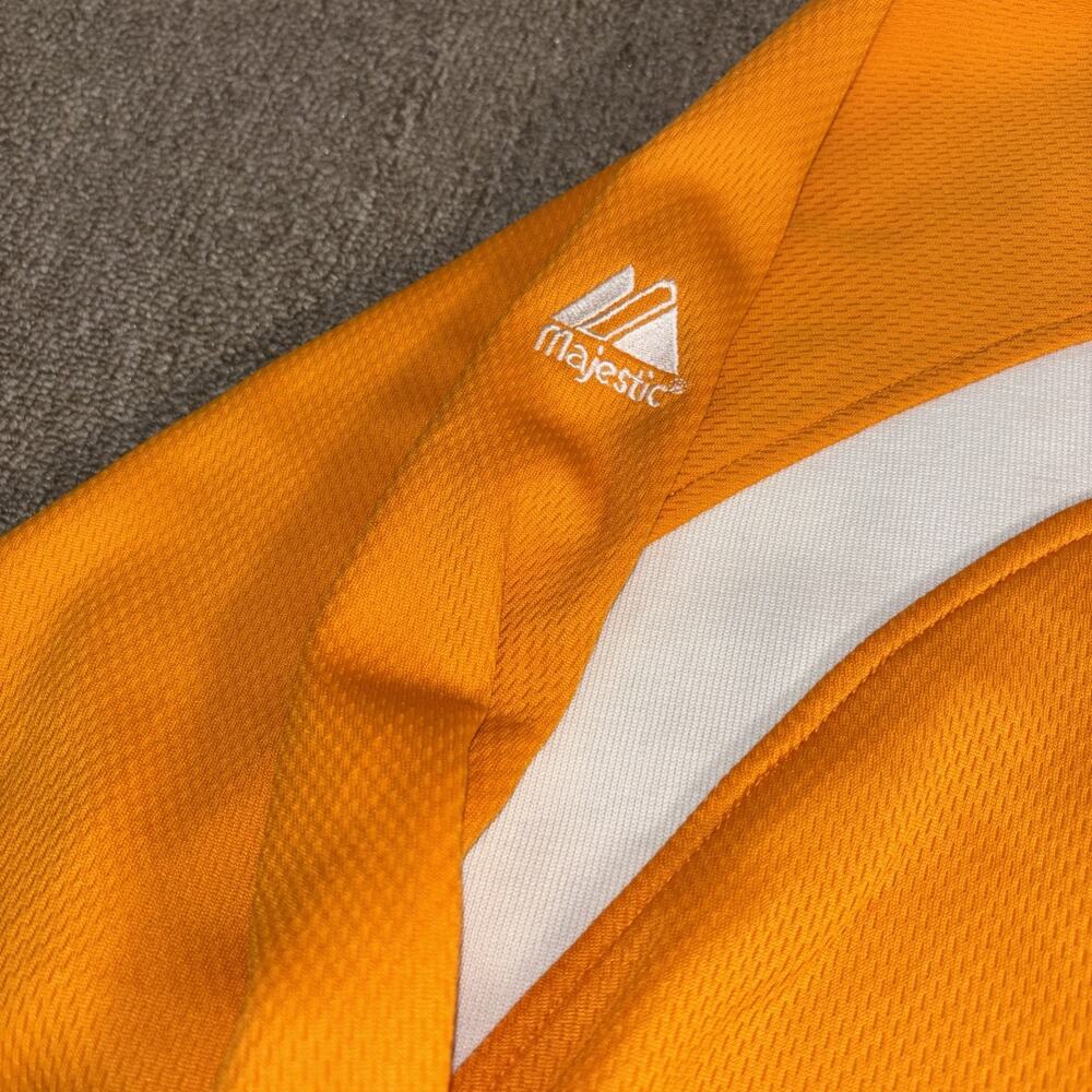 Vintage University Of Tennessee Majestic Jersey Men’s Long Sleeve 2XL Orange - Picture 5 of 9